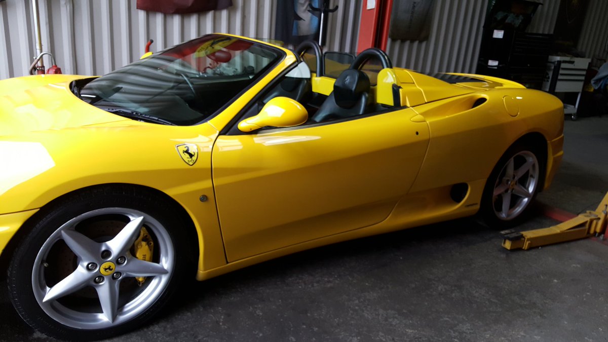 PlatDetailSW's tweet image. A trip to Somerset to get this Ferrari 360 Spider back to a presentable standard after 6 months of being left in a unit!