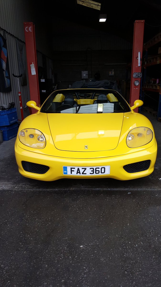 PlatDetailSW's tweet image. A trip to Somerset to get this Ferrari 360 Spider back to a presentable standard after 6 months of being left in a unit!