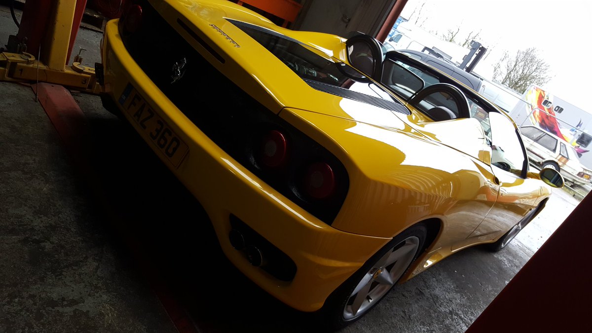 PlatDetailSW's tweet image. A trip to Somerset to get this Ferrari 360 Spider back to a presentable standard after 6 months of being left in a unit!