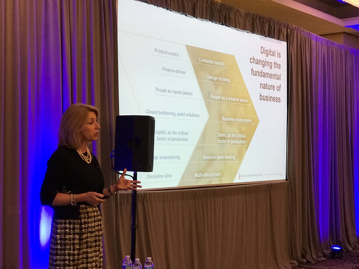 LDSConsulting's tweet photo. CEO Mimi Brooks discussing how today’s digital environment is changing the fundamental nature of business #tcbtalentmgmt @conferenceboard https://t.co/kbACkprXRG