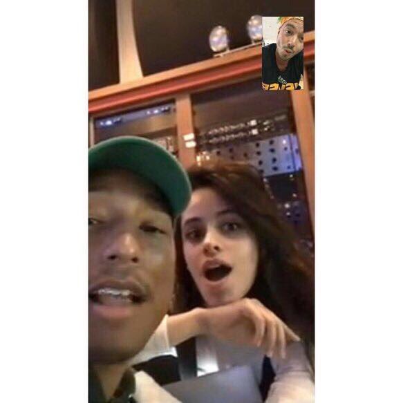 CAMILA COM O PHARREL WILLIAMS EU ESTOU GRITANDO