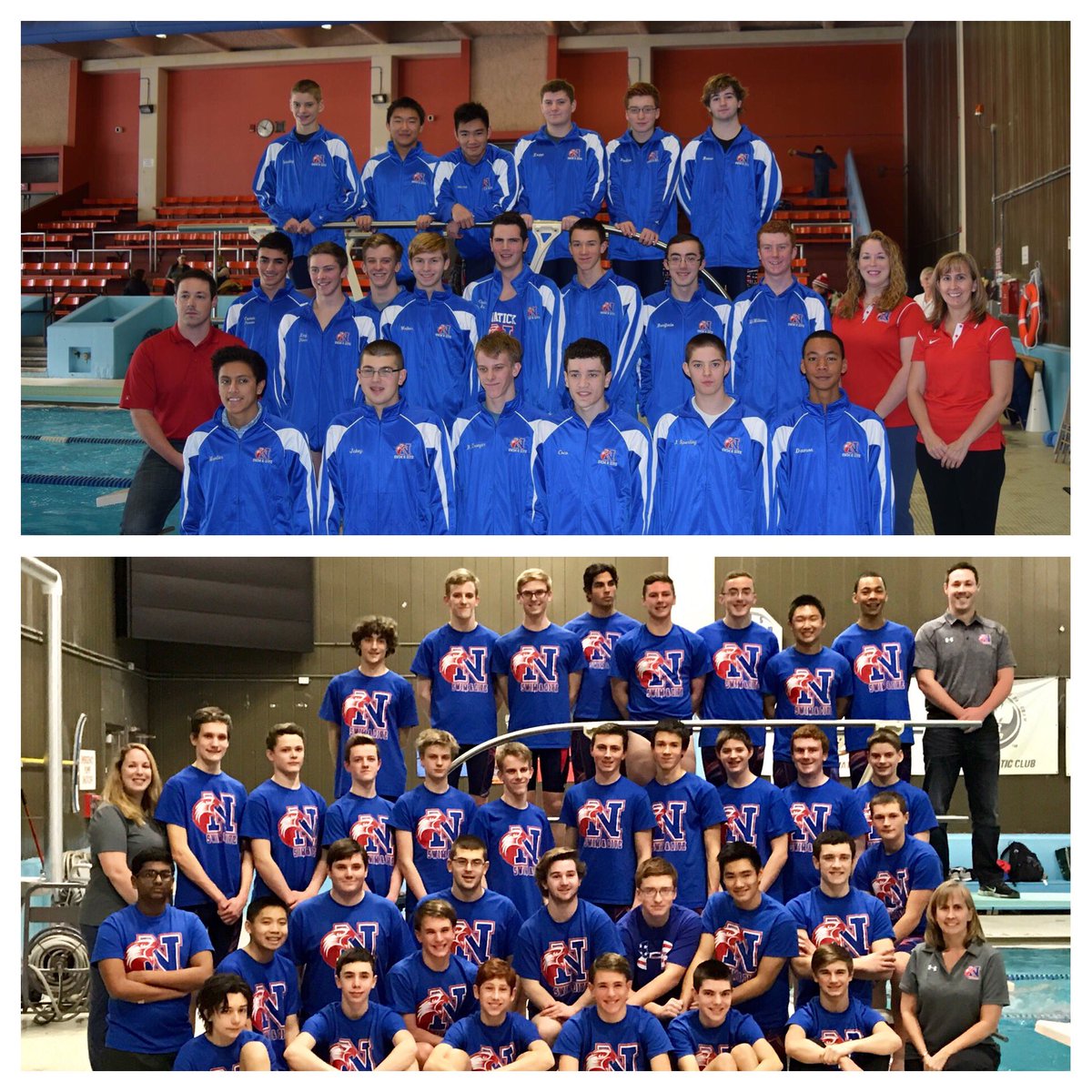 Making the slideshow for the banquet has really put the team size in prospective... Top is the 2015-16 team &amp; bottom is the 2016-17 team 😲🏊