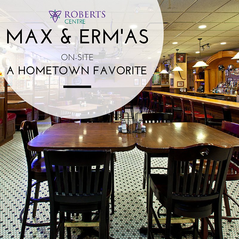 RobertsCentre's tweet photo. Our on-site #MaxandErmas restaurant is the perfect place for gatherings! Check it out today. https://t.co/FoiNIuV5gb https://t.co/g91BrvB51I