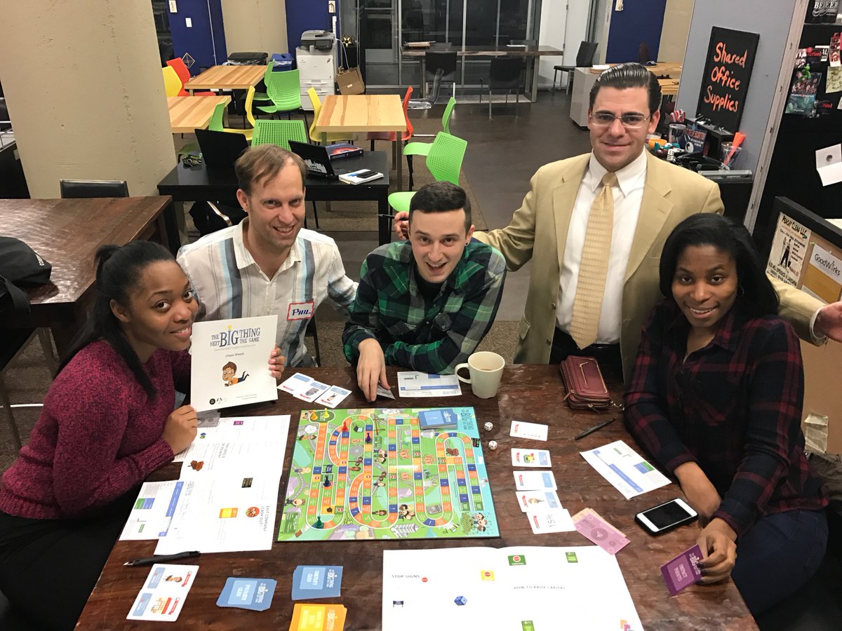 resetco_org's tweet photo. Great night playing @NextBigThingBG, the best startup board game out there! Big thanks to @JSkyFernandes. Another game night at reSET soon! https://t.co/d8LE29ox1g