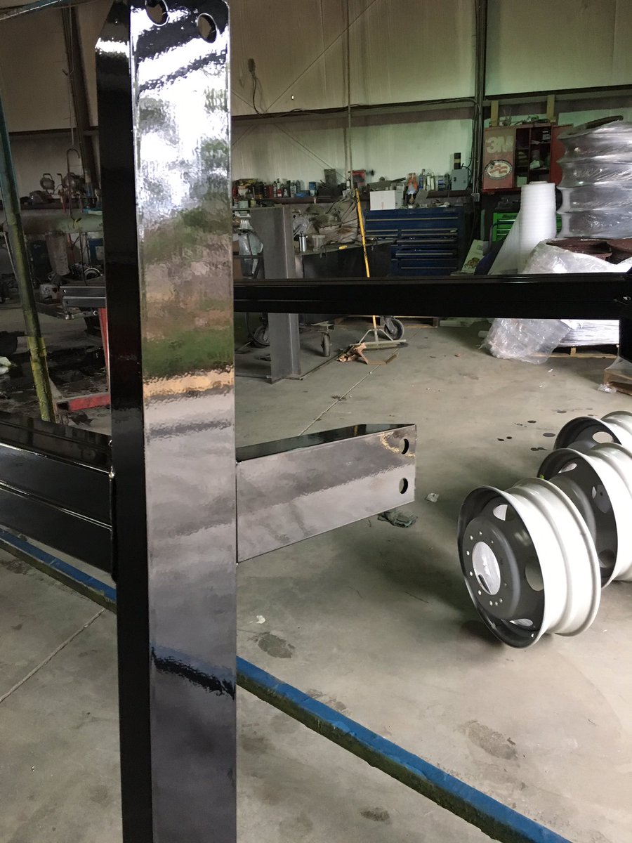 SunsetPowderInc's tweet photo. When you say #powder-coated in #glossblack is this good? #sunsetpowdercoating #icanseemyself #workflow #windergeorgia https://t.co/3iyul4P2ad