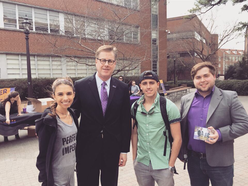 Look who we found while campaigning! Always nice to speak with <a href="/ecuchancellor11/">Howard</a>.