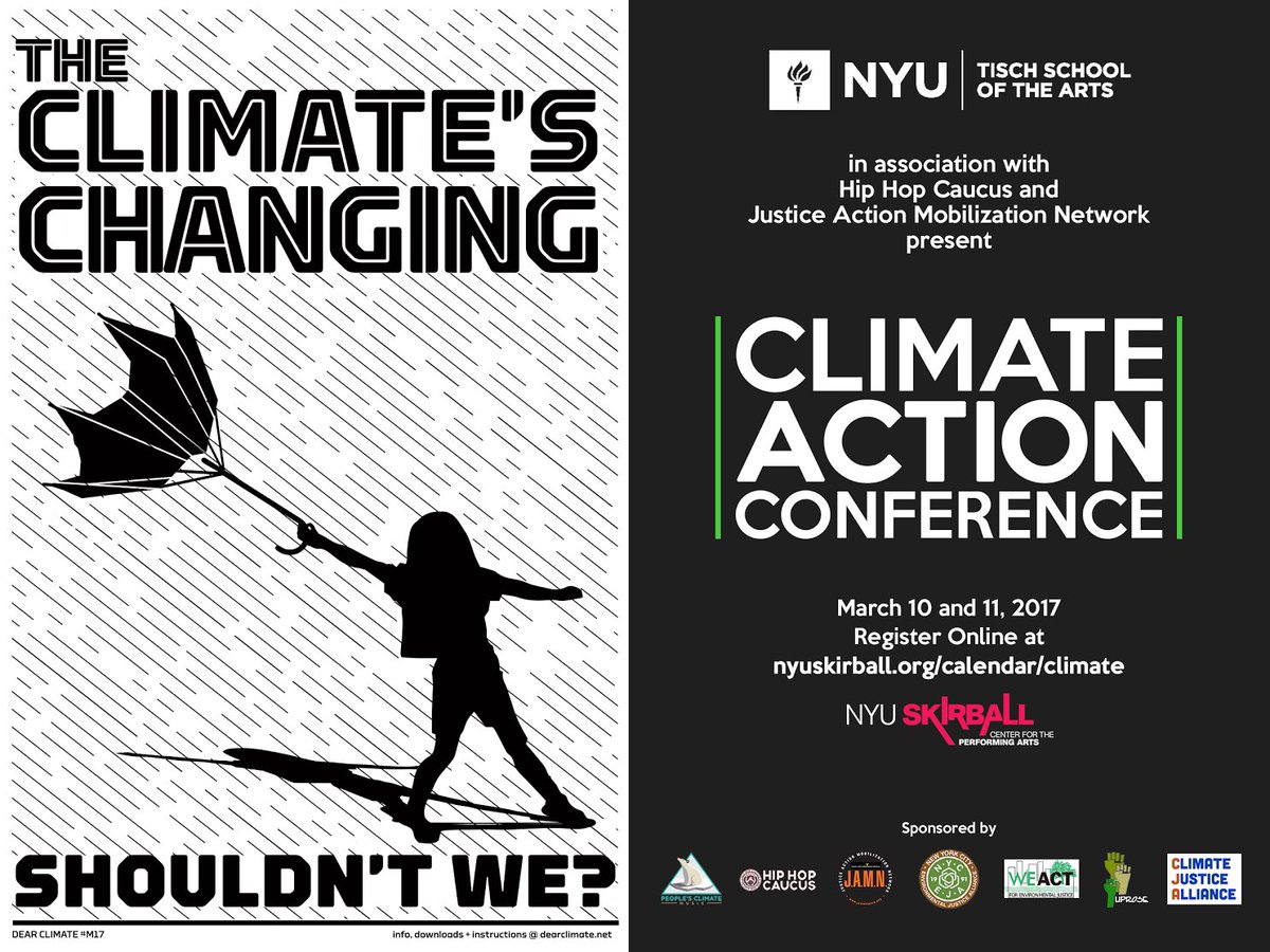 New York University (@nyuniversity) on Twitter photo What can artists do about climate change? <a href="/nyutischschool/">NYU Tisch School</a> & <a href="/HipHopCaucus/">Hip Hop Caucus 🏁</a> host a conference March 10-11: bit.ly/2lcNocl What can artists do about climate change? <a href="/nyutischschool/">NYU Tisch School</a> & <a href="/HipHopCaucus/">Hip Hop Caucus 🏁</a> host a conference March 10-11: bit.ly/2lcNocl