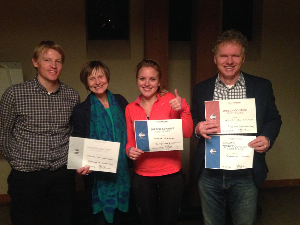 ToastmastersEpe's tweet photo. Onze winnaars van vanavond! @Wally0123 voor de evaluaties, @marijewielenga voor haar speech. Van harte gefeliciteerd! https://t.co/UWYz0I6z3V