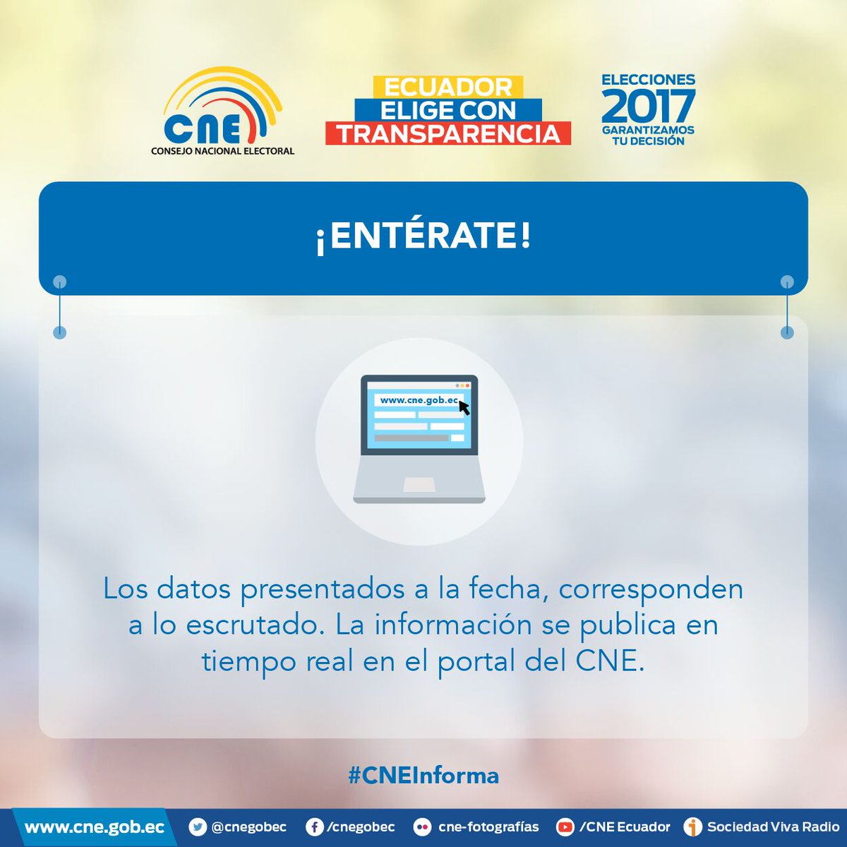 CNEGuayas's tweet image. INFÓRMESE -&amp;gt; En cne.gob.ec  y conozca resultados de primera mano #CNETrabajoYCompromiso