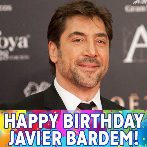 Happy Birthday to Oscar-winning actor Javier Bardem! 