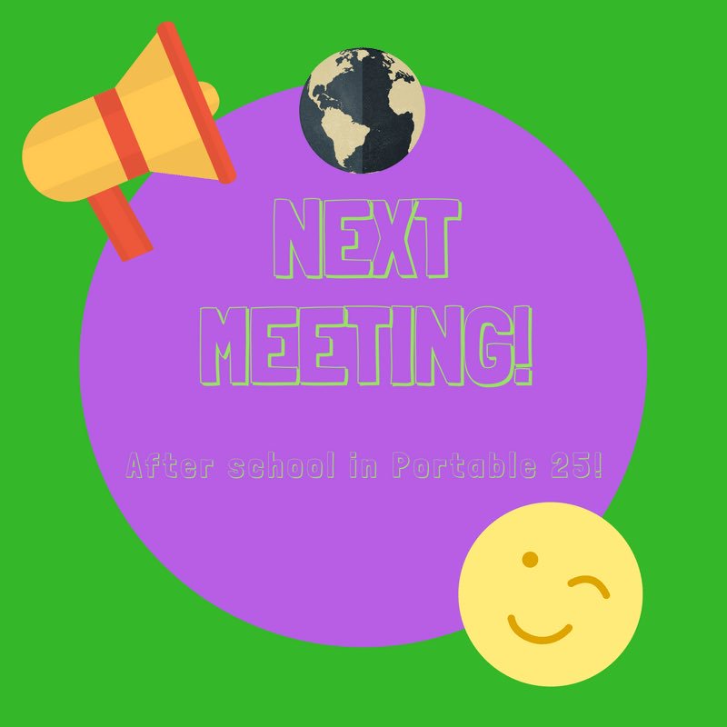 shapecbhs's tweet image. Next Meeting is tomorrow after school in Portable 25! Hope to see you there! 🌍