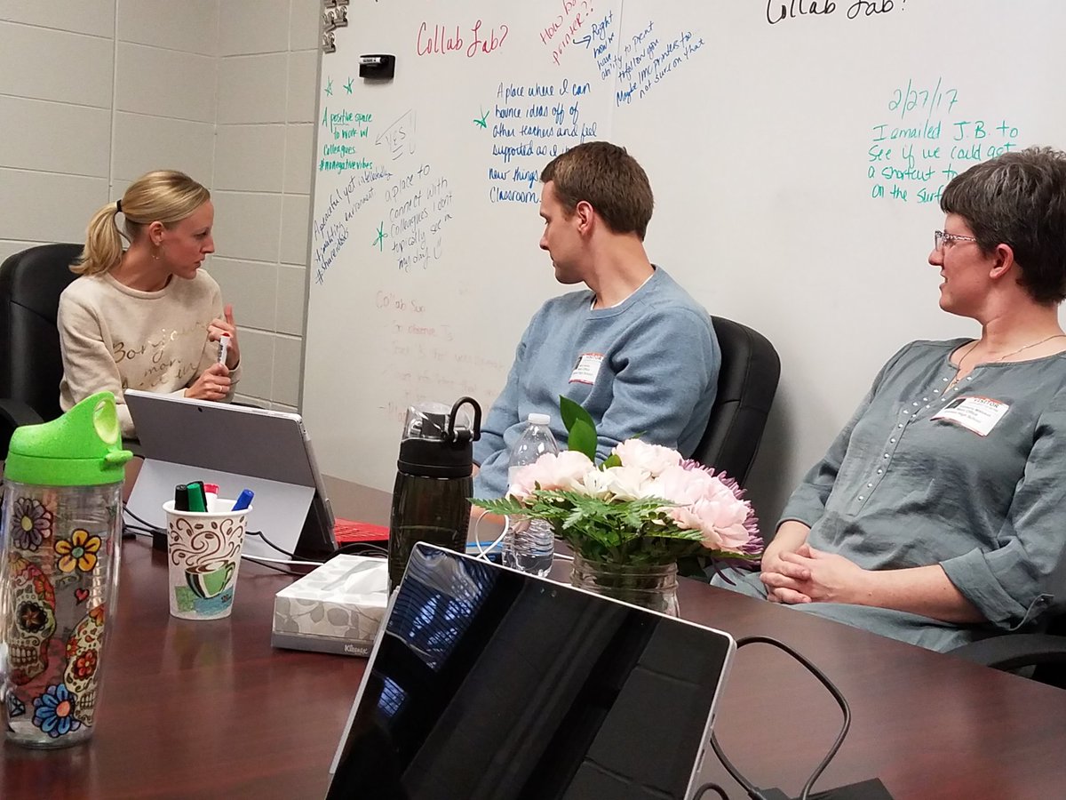 BravesCollab's tweet photo. Thank you to @historyheintz &amp; @MrsMiklusak, from @EGCollabLab for meeting with us. We appreciate your insight as we take our #nextsteps. https://t.co/EI7w8dHSPC
