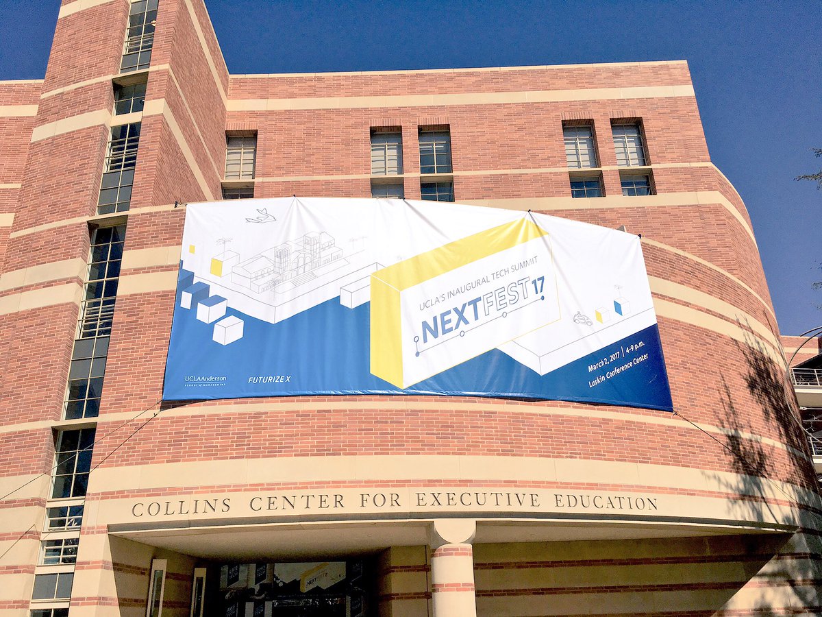 UCLAtech's tweet photo. Campus is ready! Tomorrow 800+ guests join us for #NextFest17, @UCLA's largest tech event presented w/@UCLAAnderson https://t.co/eBUYBoSUd3 https://t.co/q4FaMNzTeB