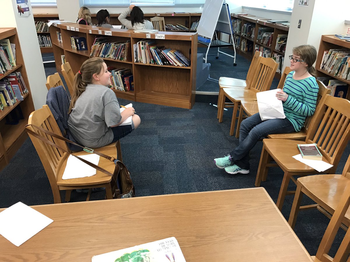 Sharing the beginning of our stories and giving constructive feedback in Creative Writing Club! #7HillsWRITES <a href="/7HillsNISD/">7Hills Elementary</a>