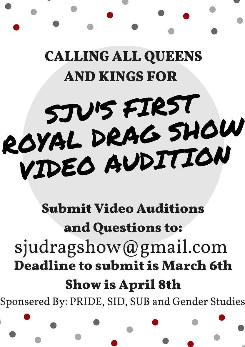 SJUPride's tweet photo. Interested in performing in SJU's first-ever drag show!? https://t.co/AAnt2zgFrt
