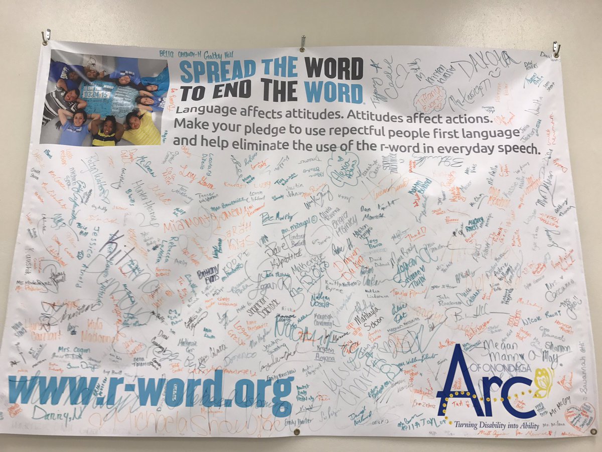 ESMSpartans's tweet photo. ESM students and staff making a difference with their pledge to #SpreadTheWordToEndTheWord 
@SpecialOlympics @SONYcentral @UnifiedSportsNY https://t.co/XhDqqEC39g