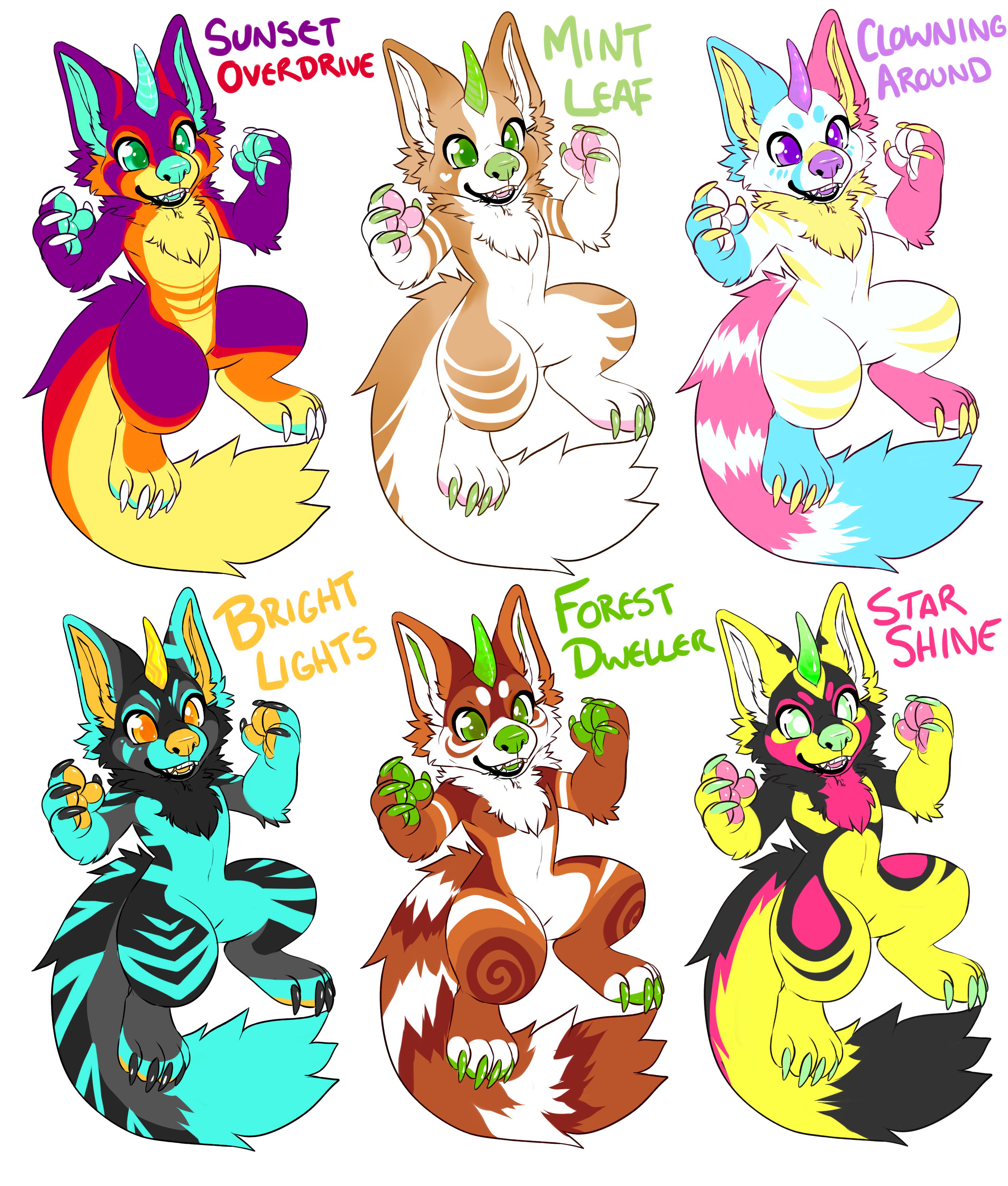 Digital Fursona Character Adopts! Art & Collectibles Drawing ...