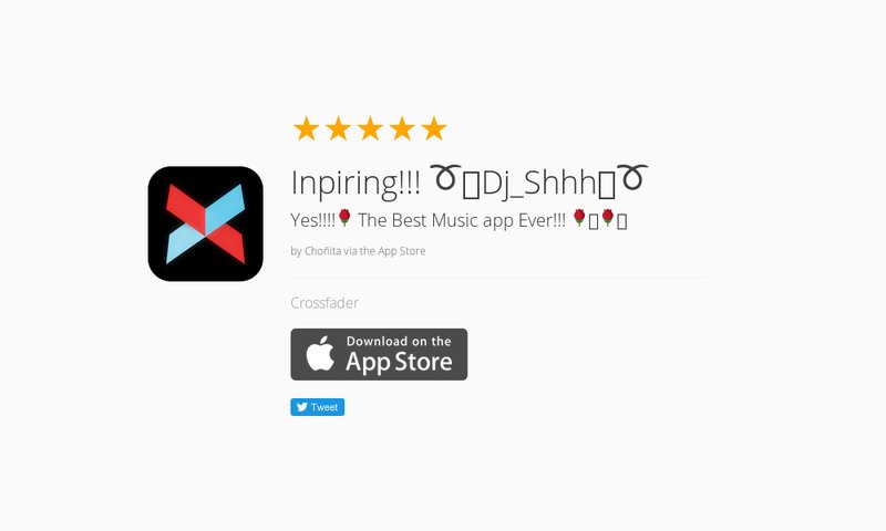 5 Star Review: "Inpiring!!! ➰🦋Dj_Shhh🦋➰: Yes!!!!🌹 The Best Music app Ever!!! 🌹🦋🌹🦋" launchkit.io/reviews/Suc3ra…
