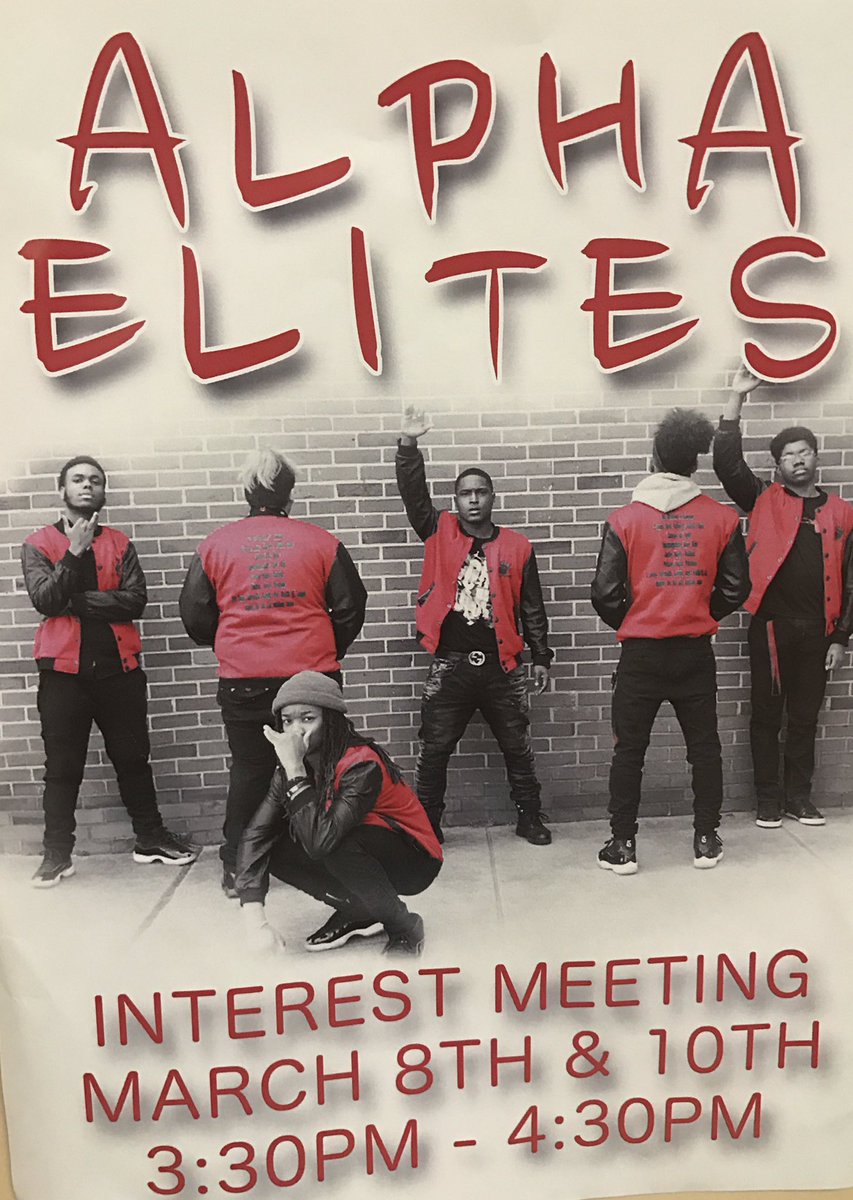 _AlphaElites's tweet photo. Correction Interest meetings will be march8th 9th and 10th #AE4L🤙🏽 https://t.co/pbru0VJuV3