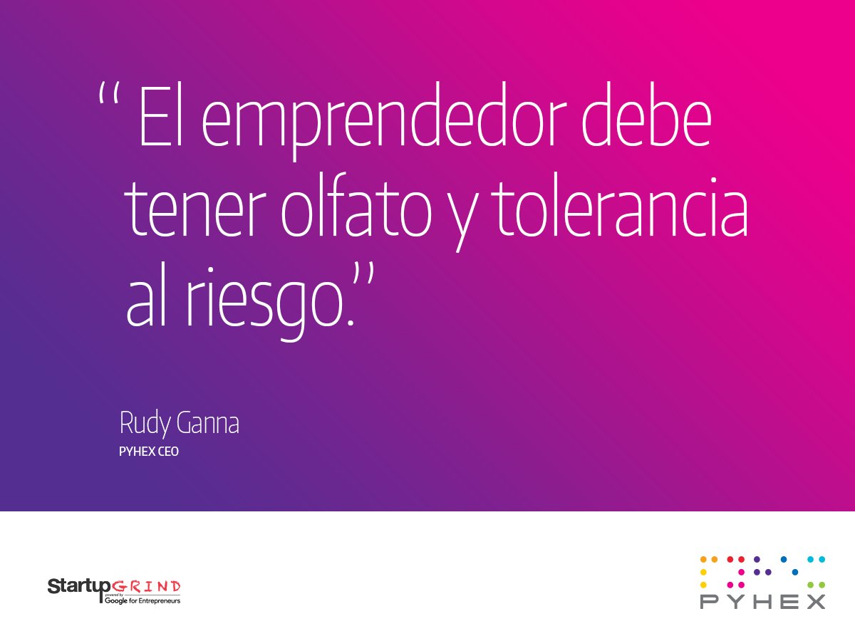 pyhexdr's tweet photo. Todo emprendedor debe tener el olfato bien desarrollado #StartupGrindSD #Pyhex #EmprendimientoRD https://t.co/KhVPw4e4lM