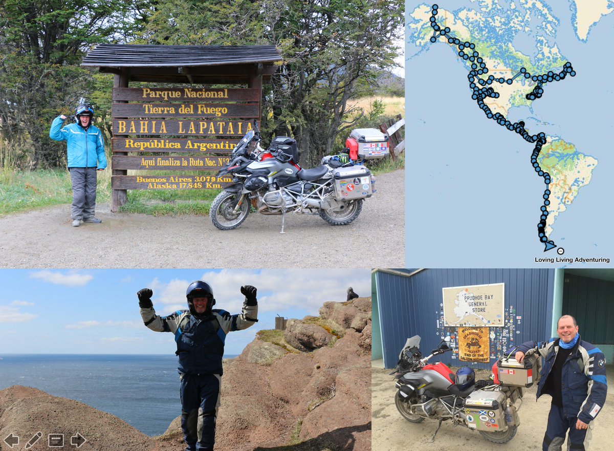 LovingLivingADV's tweet photo. Ten months now, travelling the corners of the western hemisphere, and it has changed me forever. #MakeLifeaRide of epic proportions. https://t.co/H6uhkbyWuw