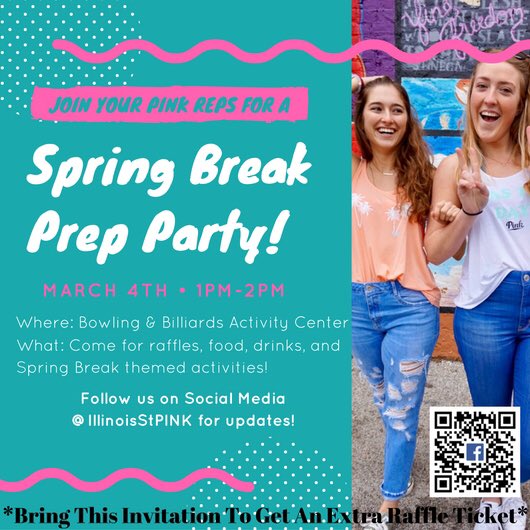 IllinoisStPINK's tweet photo. RT this tweet to be entered to win the tee &amp; body mist! RSVP to our SB event now for even more freebies 🤗 #IlstuPINKSB https://t.co/E3UujbFg6e