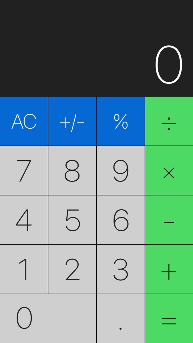 nikosz3's tweet image. Late night designing #DailyUI #004 #UI #iosui #mobileui #appui #calculator #dribbble #dribbbleinvite #design #beginner