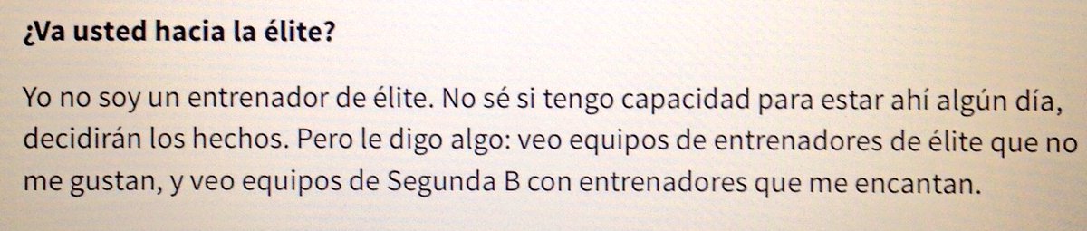 diego_megias's tweet photo. Quique Setién: "Veo equipos de entrenadores de élite que no me gustan y veo equipos de 2B con entrenadores que me encantan". 
@QSetien https://t.co/0K0gMpl2bH