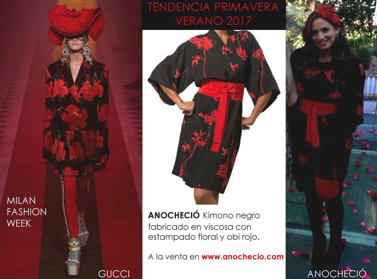 anochecio_'s tweet photo. Nuestro #kimono Parvati es #tendencia en pasarela #Milán de la mano de #Gucci Os gusta nuestra #elegante propuesta? https://t.co/GFQu7jg7X8 https://t.co/ZulV8F3Fdz