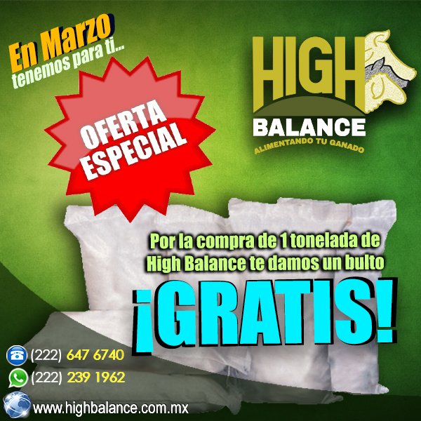 highbalace_emp's tweet photo. En éste nuevo mes #HighBalance te ofrece la mejor oferta...
#AlimentoPorcino #PromocióndeMarzo https://t.co/i87vpImCCr