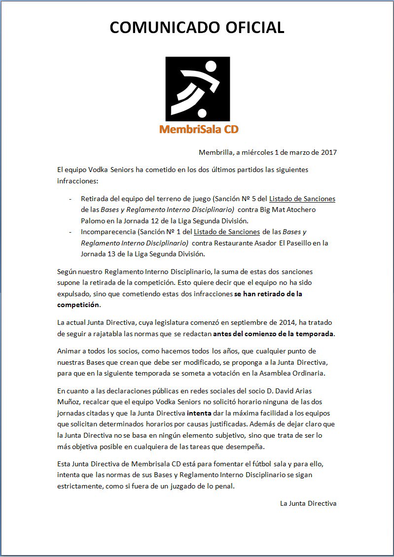 membrisala's tweet photo. Comunicado Oficial - Vodka Seniors
https://t.co/TkFF1jC3Gr https://t.co/5oyk4vn3Ti