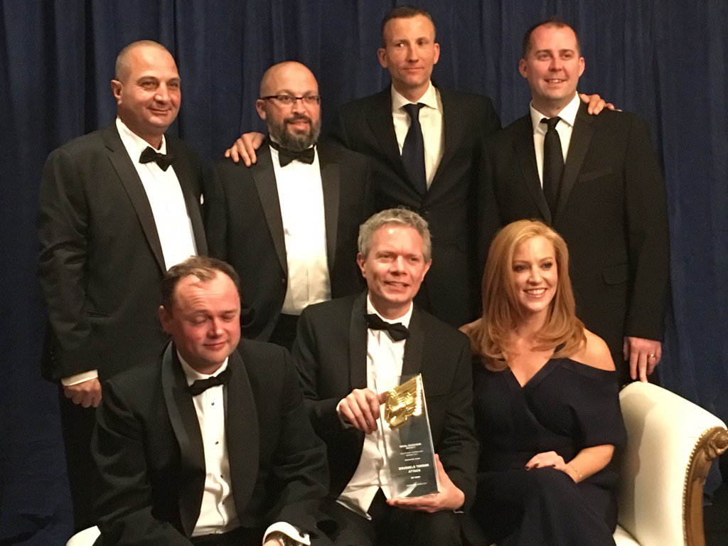 NeilDunwoodie's tweet photo. All chuffed @SkyNews to win Breaking News at #rtsawards - fantastic work by @alexrossiSKY &amp; team for Brussels attack https://t.co/3vswADMYPs