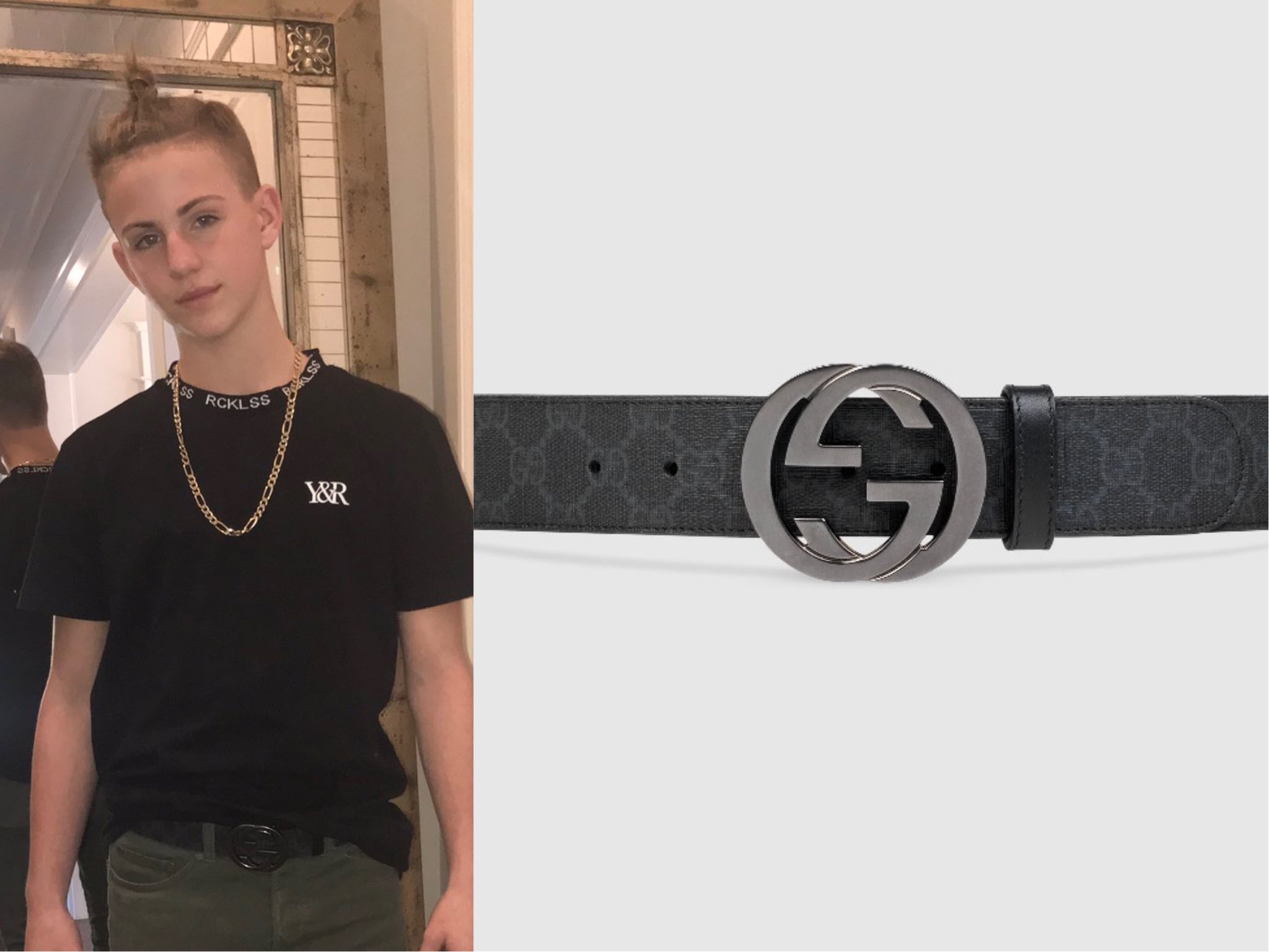 GG Supreme belt with G buckle