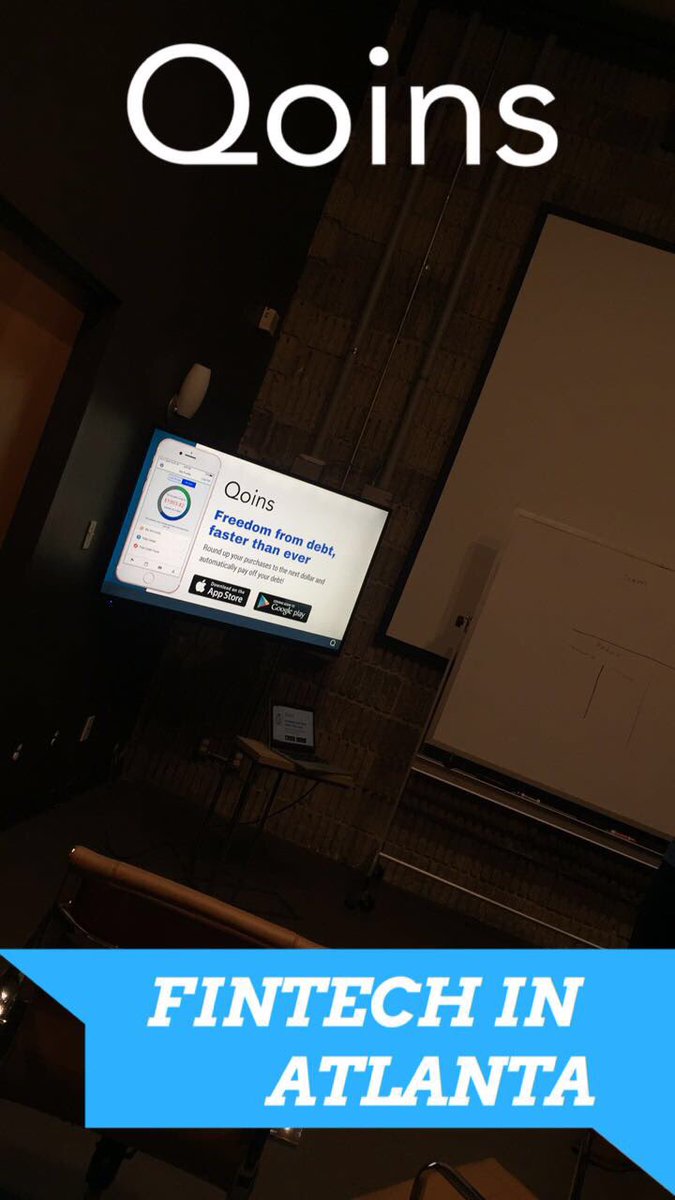 MichaelCowherd's tweet photo. Thanks to @tyranntech for putting on this awesome Meetup event with @Qoinsinc of @switchyards #ATLFintech #Qoins https://t.co/tZXzVXhDem