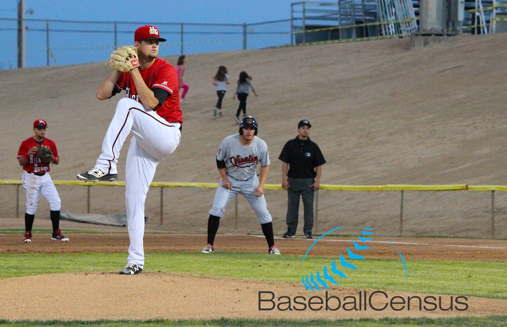 MinorLeagueBSB's tweet photo. #Rangers RHP Collin Wiles pitching in the @CalLeague1 championship series, September 2016 https://t.co/G2Vc1hrkWu