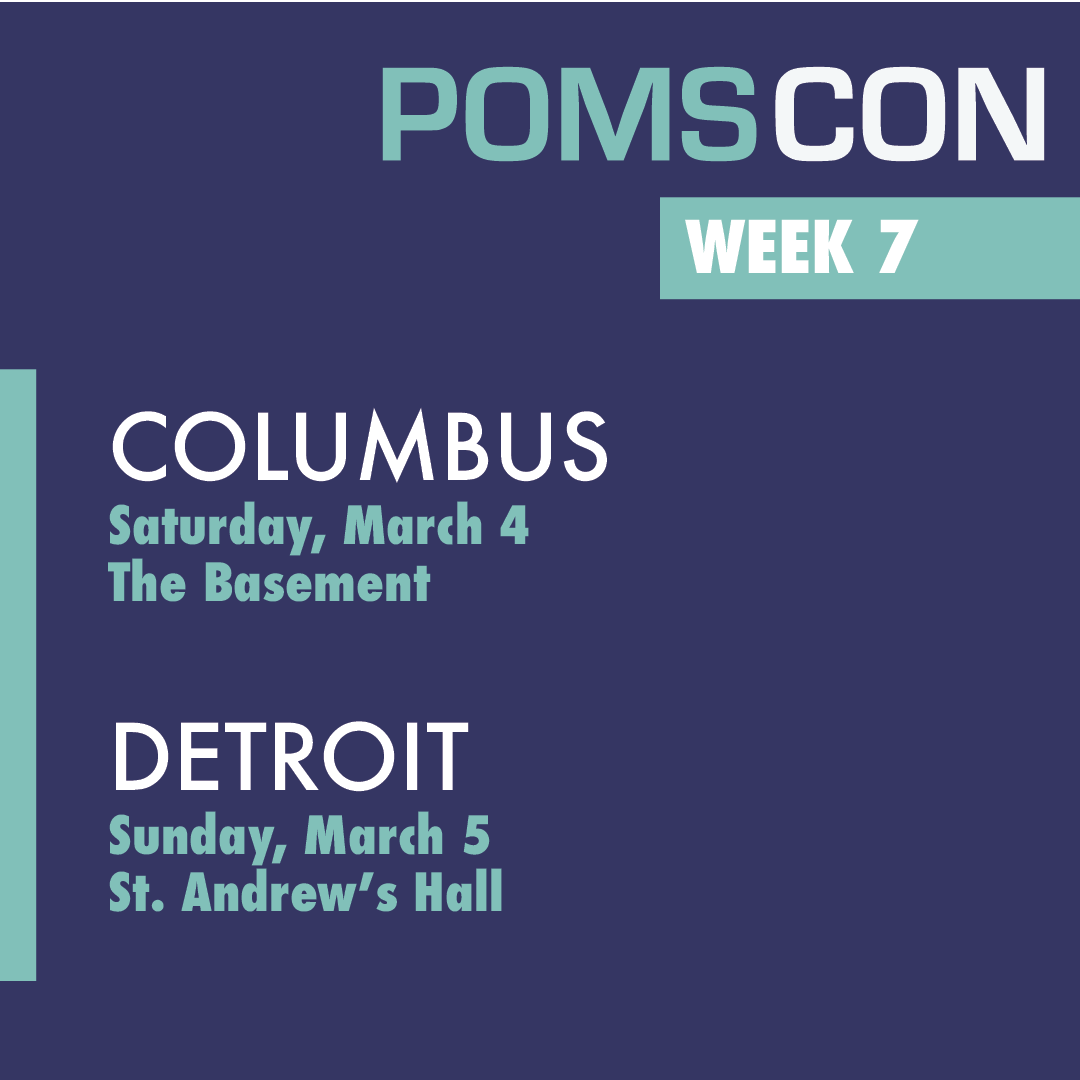 Columbus and Detroit venues announced :) -> pomscon.com