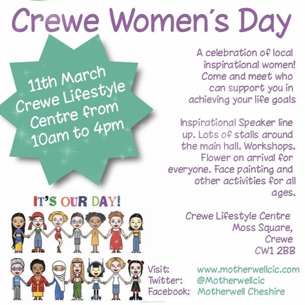 MotherwellCEO's tweet photo. Final preparations tomorrow please help spread the word #IWD2017 #beboldforchange #crewewomensday @swanswaygroup @edwardtimpson @CVSCE https://t.co/QSpT4bajHk