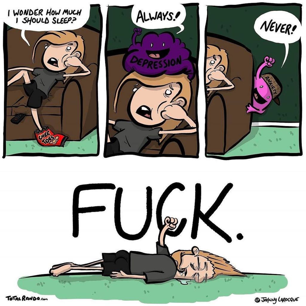 Do you guys sleep? I forget how. MORE COMICS at TotalRando.com #totalrando #johnnylarocque… ift.tt/2majW5Y