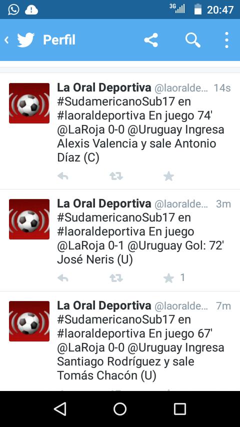 victortorena's tweet photo. @laoraldeportiva como es el tema van 1a0 o 0a0 https://t.co/JHeIGFnROs