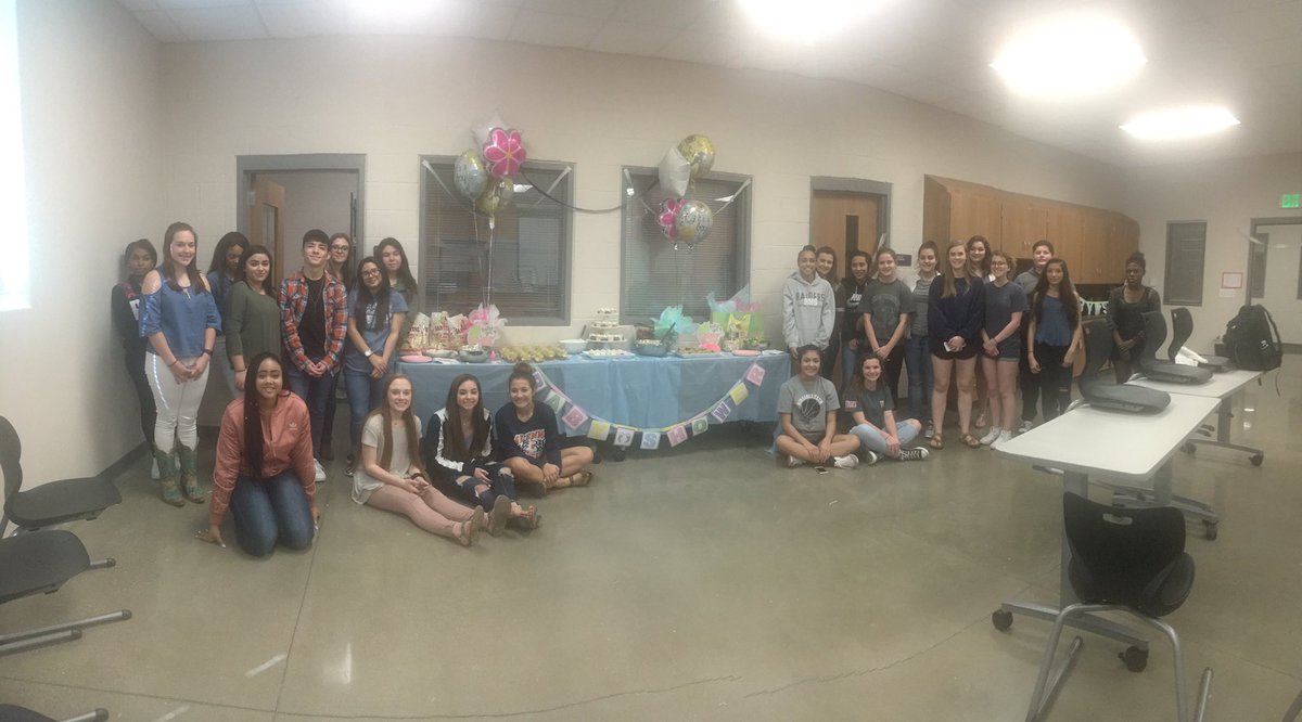 chefliv77's tweet photo. Celebrating the special arrival of our "real care" babies with a baby shower. Each group created a health snack and an educational game. 🎀 https://t.co/it25TXJJgR