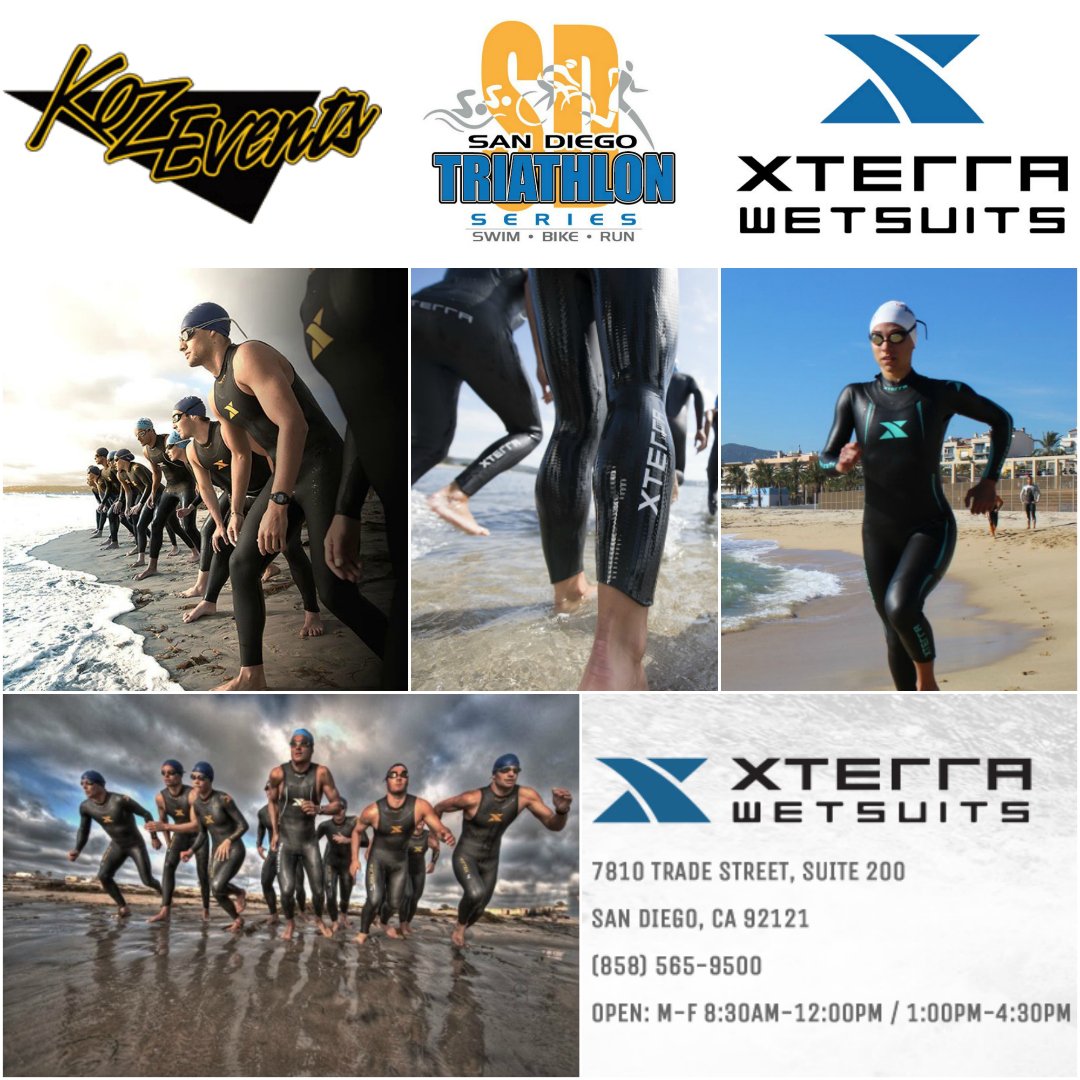 Proud to welcome <a href="/XTERRAWETSUITS/">XTERRA Wetsuits</a> as an Official Sponsor for the SD Tri Series events and as the Official Title Sponsor for the MB Triathlon!