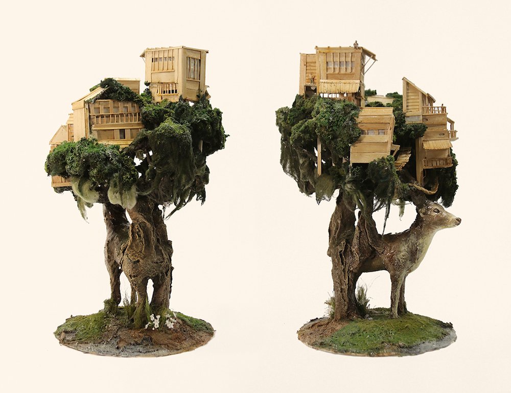 thisiscolossal's tweet photo. Miniature Environments and Relief Sculptures Incorporated into Stones and the Backs of Animals by Song Kang https://t.co/aiAPxIr6C6 https://t.co/pMP3dwsQRk