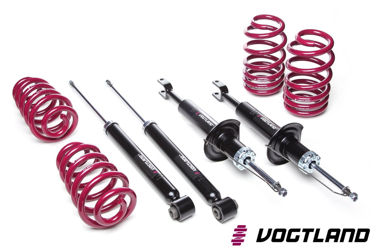 Four shocks and springs are a beautiful thing. | #car #auto #coilovers #madeinGermany #suspension #sportsuspension #carsuspension #stance