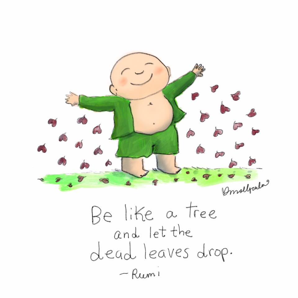 lyndync's tweet image. Loving today's Buddadoodle "Letting go"