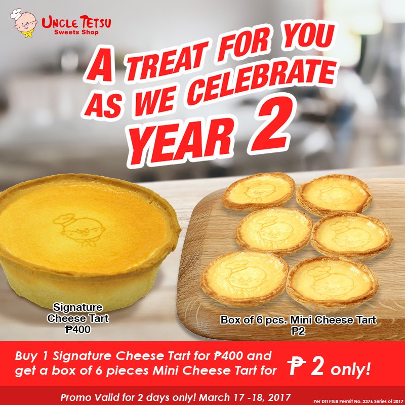 uncletetsuPH's tweet photo. Join us as we celebrate our 2nd year! https://t.co/yAFGVHCtvN