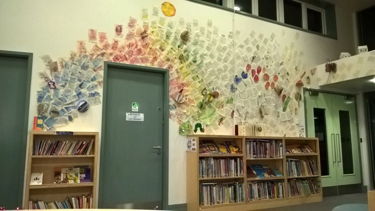 wordycoops's tweet photo. @mandeville_AL1 Our fabulous library display inspired by Oliver Jeffers and Sam Winston's A Child of our Time has just won a national award! https://t.co/NwAVqZJnQG