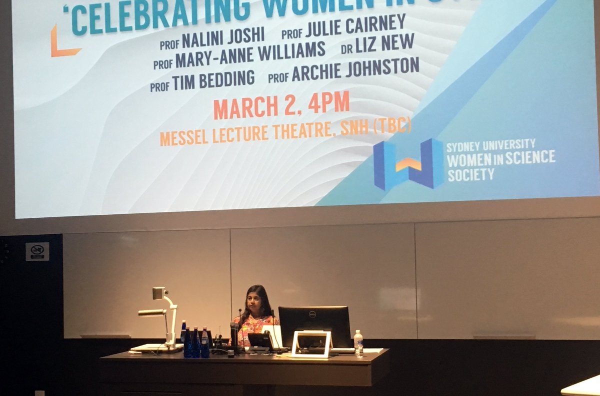 Sydney Science (@sydney_science) on Twitter photo I'm not like the mathematicians in the movies: I’m not schizophrenic, dead, mad, white or male- Nalini Joshi at <a href="/WiS_USyd/">Women in Science</a> #womeninstem panel I'm not like the mathematicians in the movies: I’m not schizophrenic, dead, mad, white or male- Nalini Joshi at <a href="/WiS_USyd/">Women in Science</a> #womeninstem panel