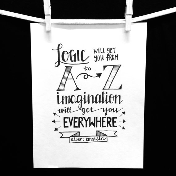 ankyitm's tweet image. “Logic will get you from A to Z; imagination will get you everywhere.” 
- Albert Einstein #quote #quoteoftheday