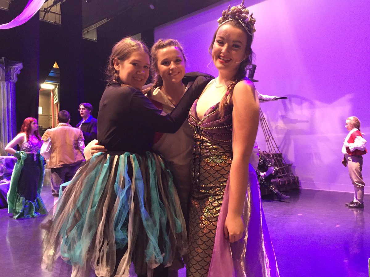 MsHetlinger's tweet photo. It is almost show time! The Little Mermaid cast is ready to go! #soexcited #waitedforthis #underthesea #spadrama https://t.co/82V7Vzz2XG