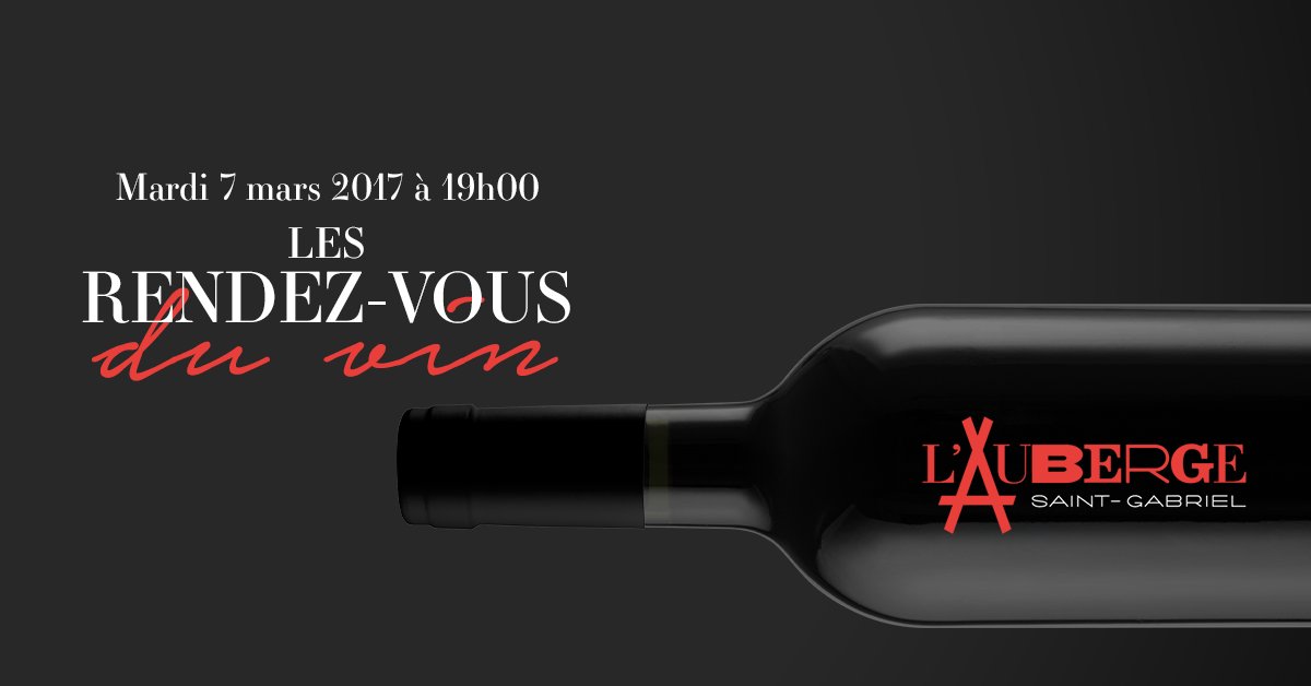 VersadoWine's tweet photo. Meet Ann and Peter at @AubergeSaintGab on March 7. Wines of @SouthbrookWine and @SperlingVyds along with #Versado. https://t.co/Skkrvjo2aG https://t.co/uHoELfZcu4
